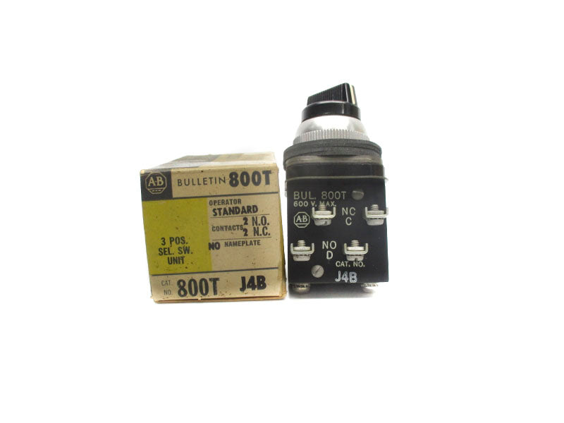 ALLEN BRADLEY 800T-J4B 600V (BK/YL) NSMP