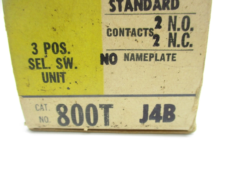 ALLEN BRADLEY 800T-J4B 600V (BK/YL) NSMP