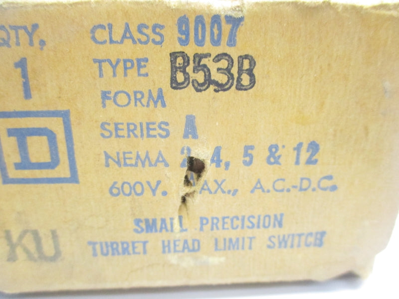 SQUARE D 9007B53B SER. A 120-600VAC 10A NSMP