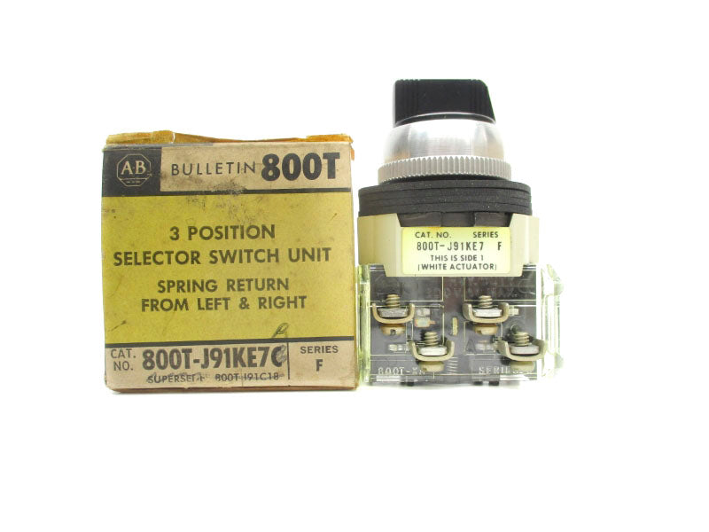 ALLEN BRADLEY 800T-J91KE7C SER. F (BK/YL) NSMP