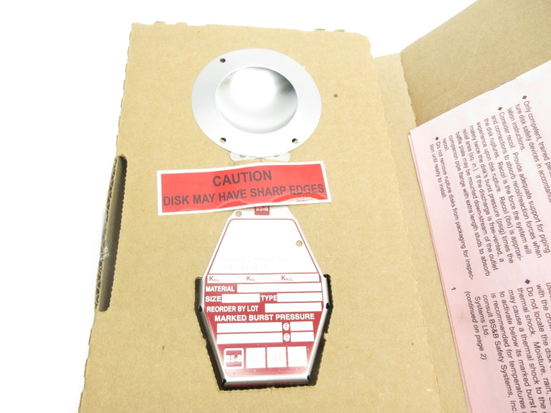 BS&B SAFETY SYSTEMS 10001901-1 97PSI 317'F 1.5" NSMP