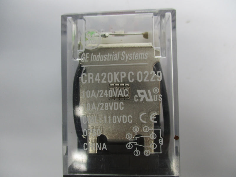 GENERAL ELECTRIC CR420KPC0229 110VDC 10A NSNP