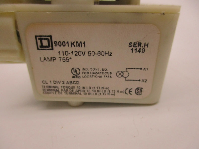 SQUARE D 9001KM1A SER. H 110-120V NSNP