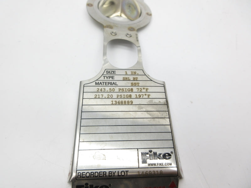 FIKE 1469318 243.50PSI 72'F 1" NSNP