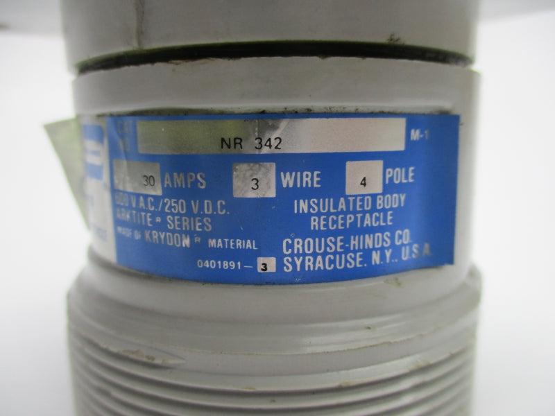 CROUSE HINDS NR342 600VAC 30A UNMP