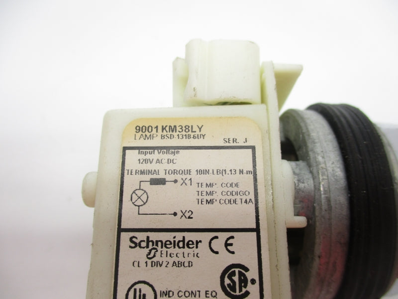 SCHNEIDER ELECTRIC 9001KM38LY SER. J 120VAC/DC NSNP