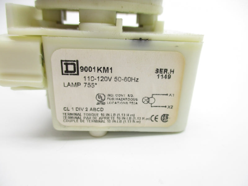 SQUARE D 9001KM1A SER. H 110-120V (AS PICTURED) NSNP