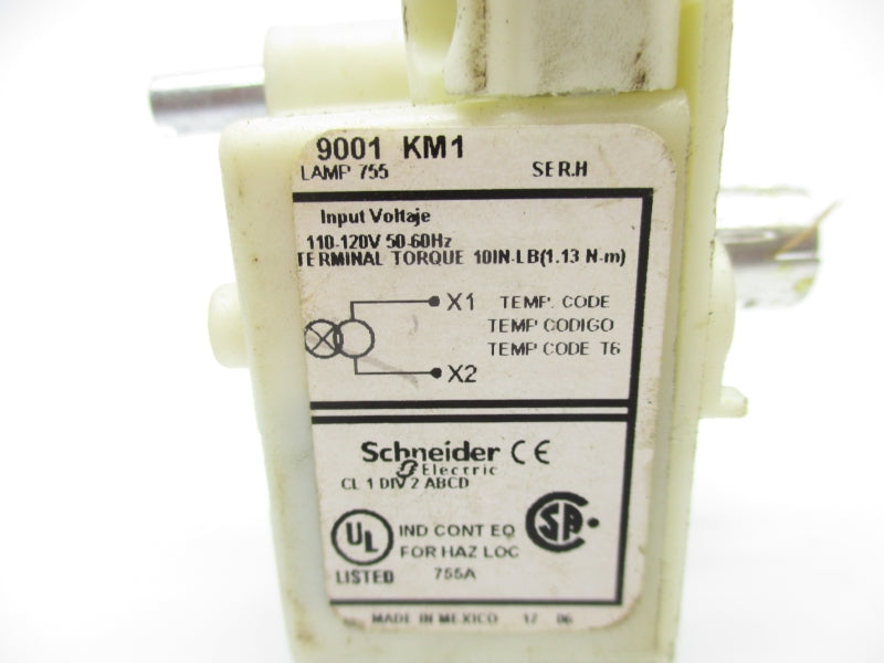 SCHNEIDER ELECTRIC 9001KM1 SER. H 110-120V UNMP