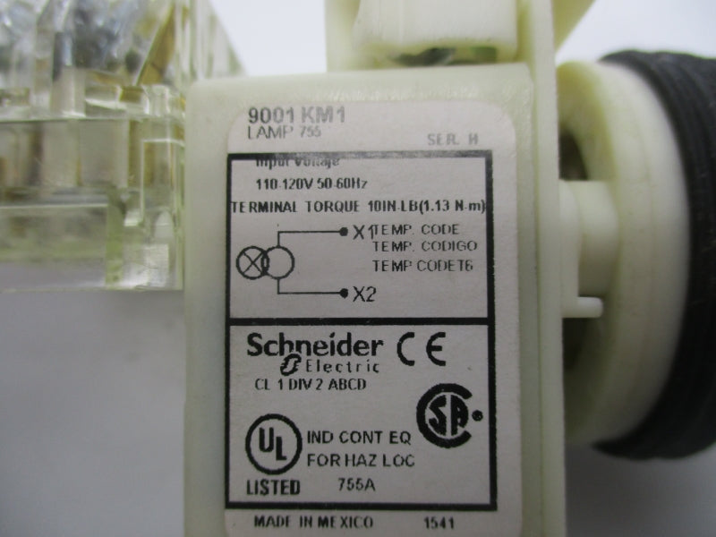 SCHNEIDER ELECTRIC 9001KM1W SER. H 110-120V (AS PICTURED) NSNP