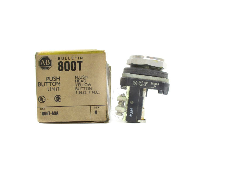 ALLEN BRADLEY 800T-A9A SER. N (BK/YL) NSMP