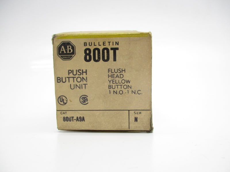 ALLEN BRADLEY 800T-A9A SER. N (BK/YL) NSMP