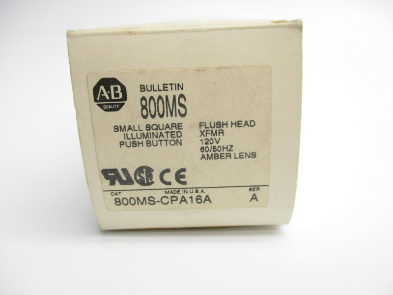 ALLEN BRADLEY 800MS-CPA16A SER. A 120V (WH) NSMP