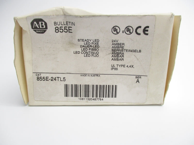 ALLEN BRADLEY 855E-24TL5 SER. A 24VAC/DC (WH) NSMP