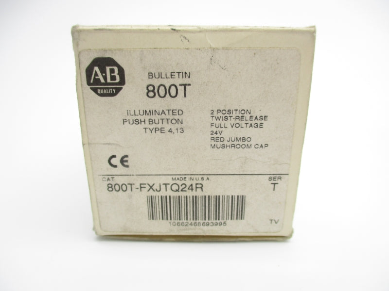 ALLEN BRADLEY 800T-FXJTQ24R SER. T 24V (AS PICTURED) (WH) NSMP