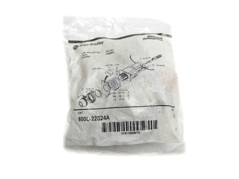 ALLEN BRADLEY 800L-22S24A SER. A 24VDC NSMP