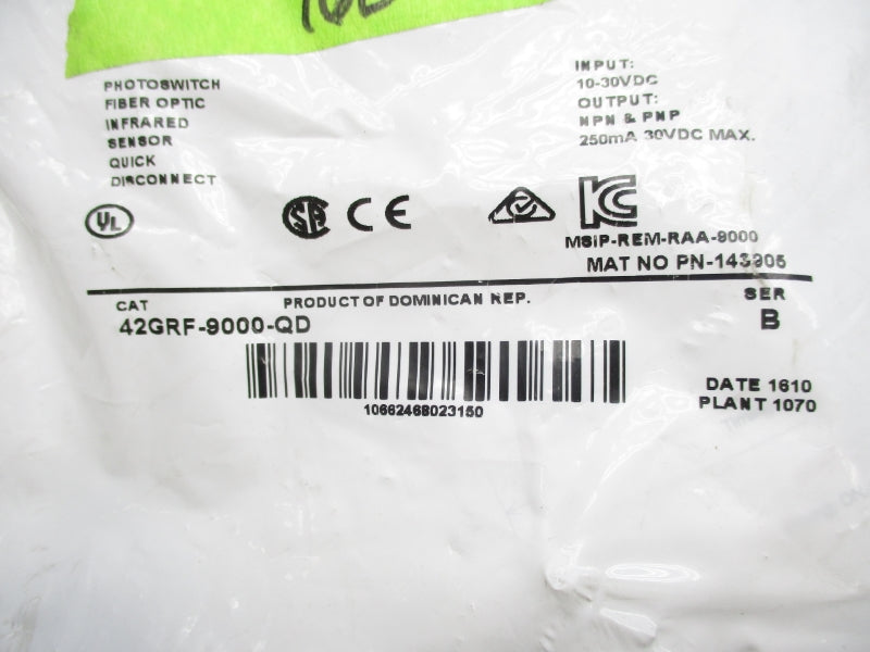ALLEN BRADLEY 42GRF-9000-QD SER. B 10-30VDC NSMP