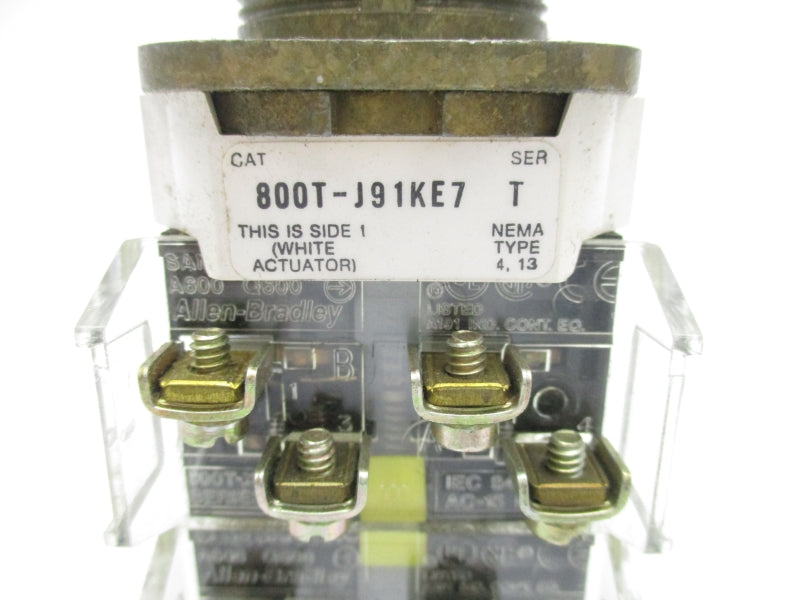 ALLEN BRADLEY 800T-J91KE7 SER. T (AS PICTURED) NSNP