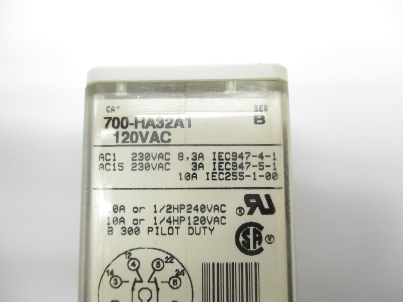 ALLEN BRADLEY 700-HA32A1 SER. B 120VAC 10A UNMP