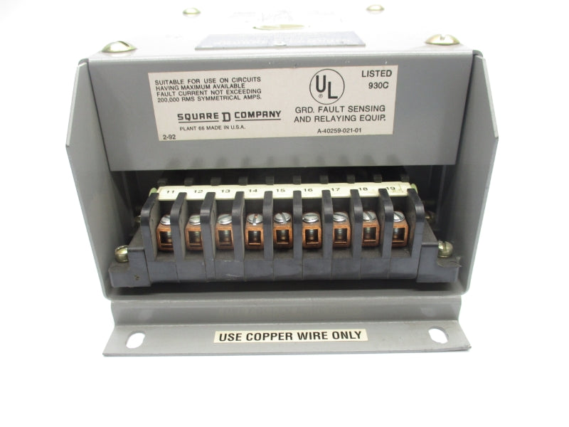 SQUARE D GC100 SER. 2 120VAC 0.1A .033SEC (AS PICTURED) NSNP