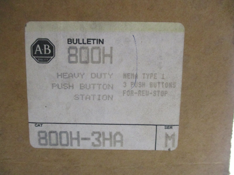 ALLEN BRADLEY 800H-3HA SER. M (BR/WH) NSMP