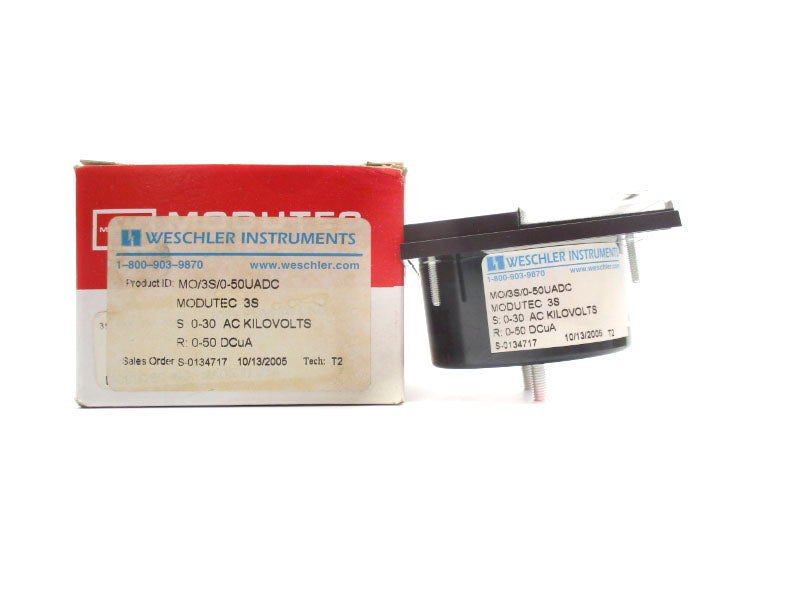 WESCHLER INSTRUMENTS MO/3S/0-50UADC 0-30AC NSMP