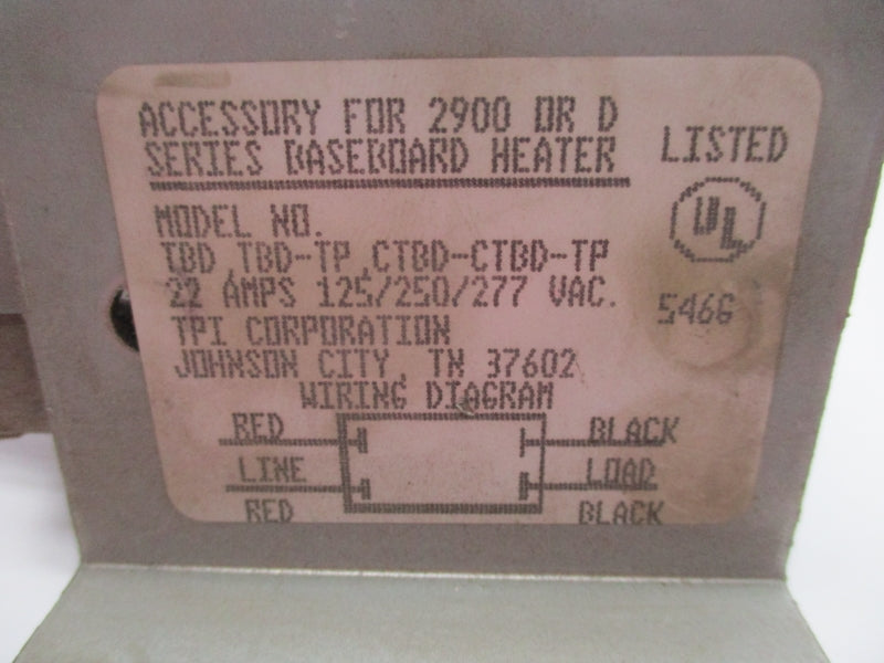INDUSTRIAL MRO TBD-TPCTBD-CTBD-TP 277VAC 22A UNMP
