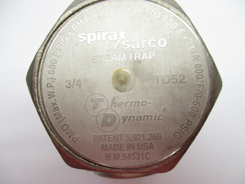 SPIRAX SARCO 54531C TD52 3/4" 600PSI UNMP