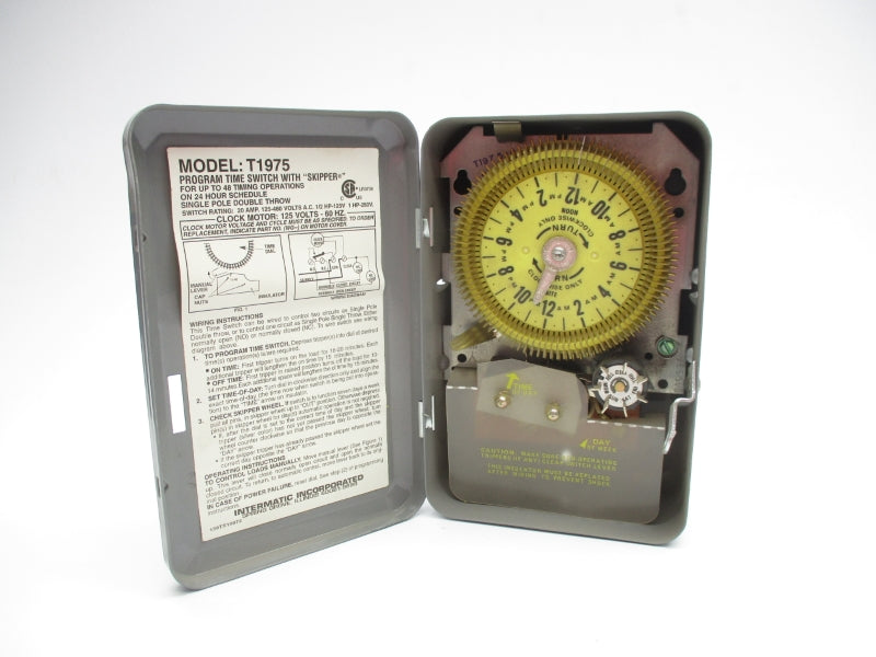 INTERMATIC T1975 125V 20A 24HR NSNP