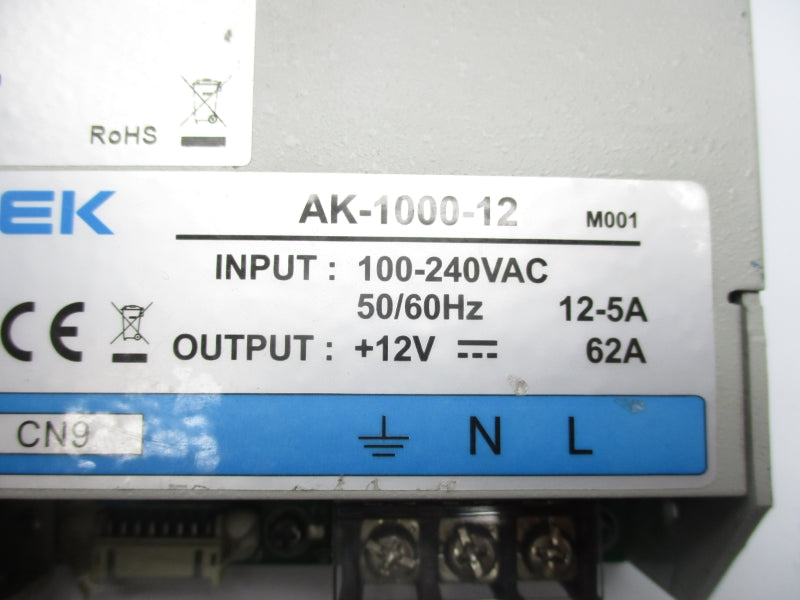 COTEK AK-1000-12 100-240VAC 12-5A NSNP