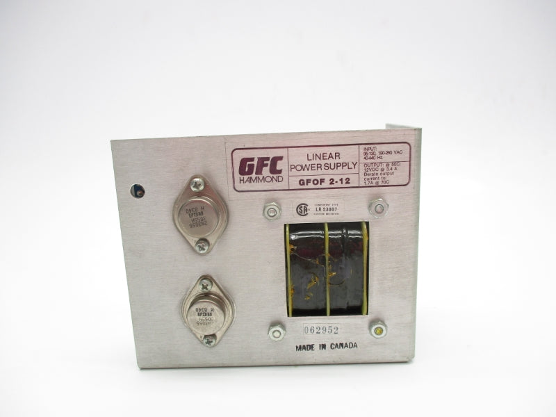 GFC HAMMOND GFOF2-12 260VAC UNMP