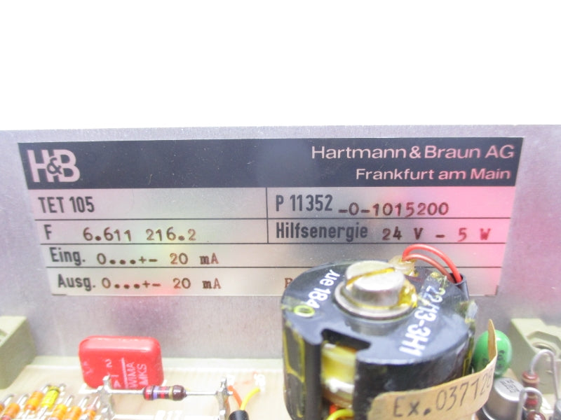 HARTMANN&BRAUN P11352-0-1015200 TET105 24V NSNP