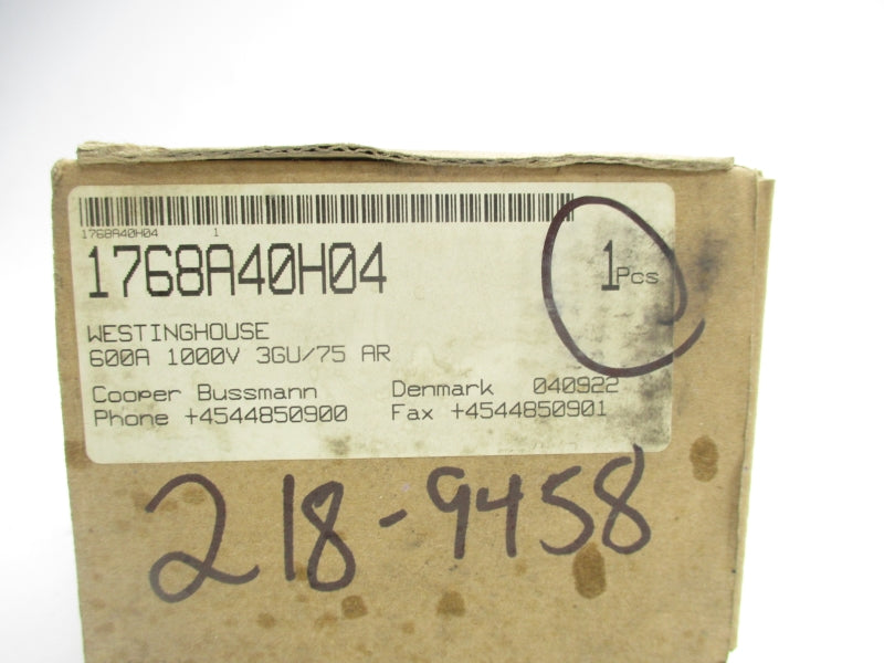 WESTINGHOUSE 1768A40H04 1000V 600A NSMP