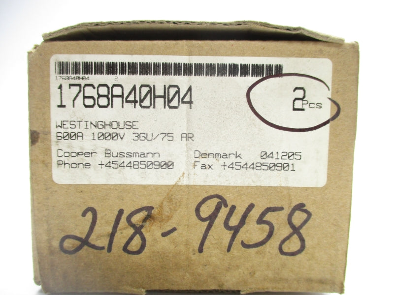 WESTINGHOUSE 1768A40H04 1000V 600A (PKG OF 2) NSMP