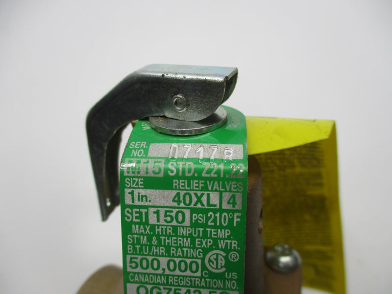 WATTS 40XL4 150PSI 210'F 1" NSNP