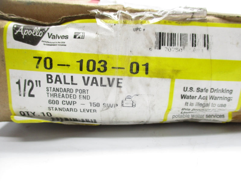 APOLLO 70-103-01 1/2" (PKG OF 10) NSMP