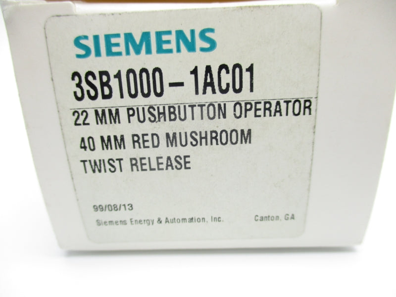 SIEMENS 3SB1000-1AC01 NSMP