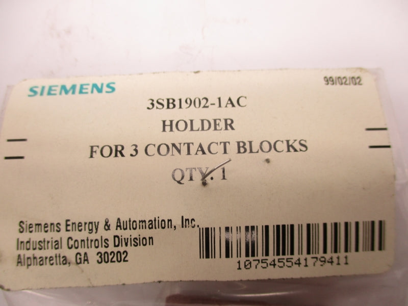 SIEMENS 3SB1902-1AC NSMP