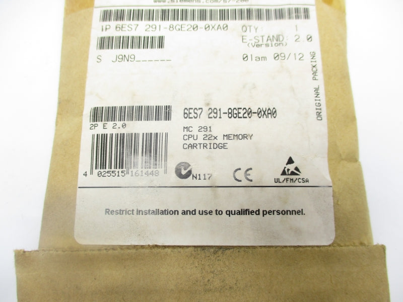 SIEMENS 6ES7291-8GE20-0XA0 NSFS
