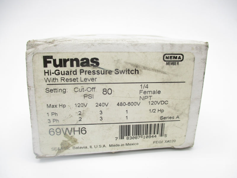 FURNAS 69WH6 SER. A 600V 80PSI 1/4" NSMP