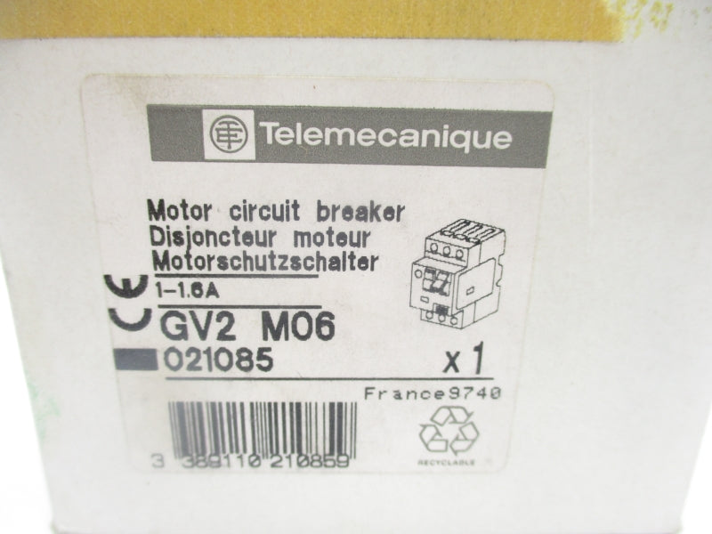 TELEMECANIQUE GV2M06 1-1.6A NSMP