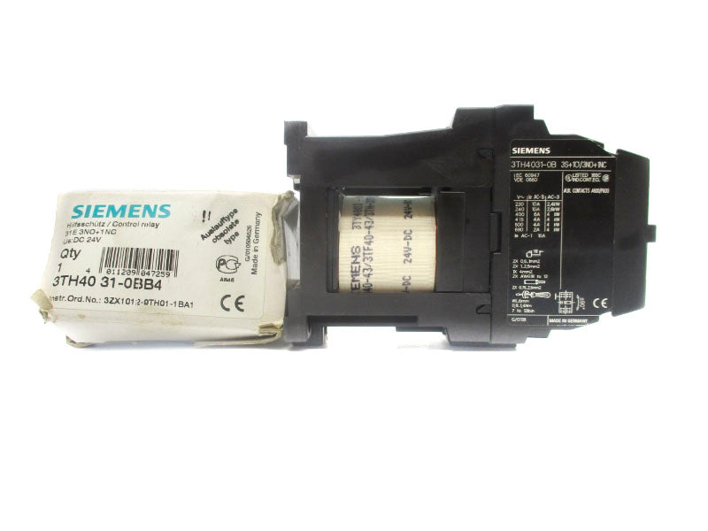 SIEMENS 3TH4031-0BB4 24VDC 16A NSMP