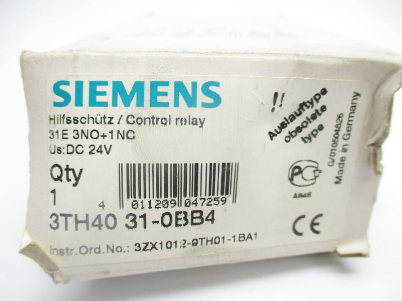 SIEMENS 3TH4031-0BB4 24VDC 16A NSMP