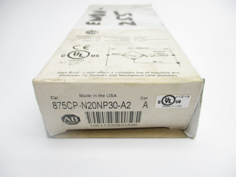 ALLEN BRADLEY 875CP-N20NP30-A2 SER. A 10-48VDC (WH) NSMP