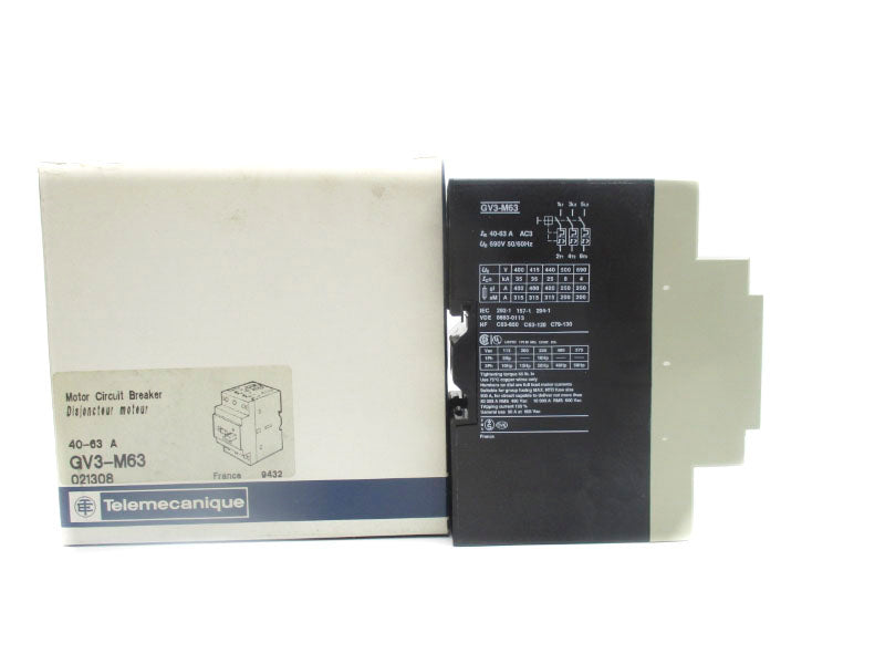 TELEMECANIQUE GV3-M63 690V 40-63A NSMP