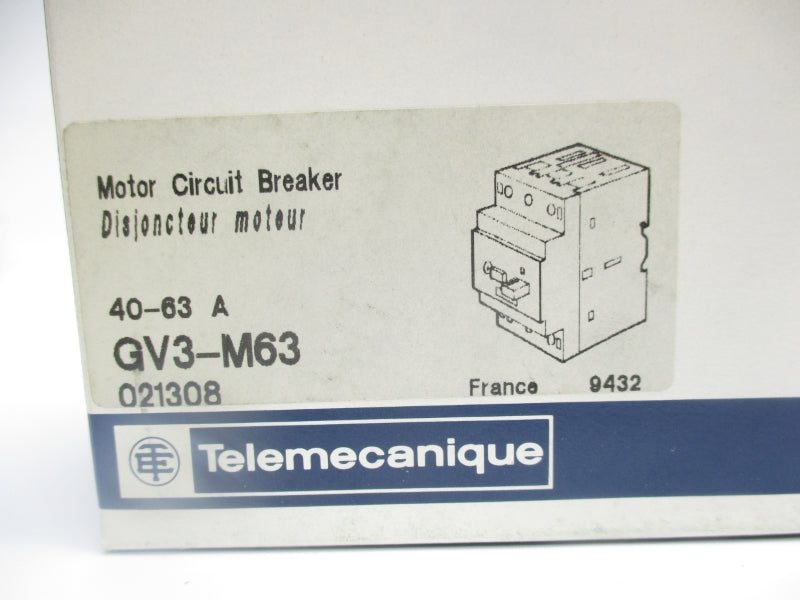 TELEMECANIQUE GV3-M63 690V 40-63A NSMP