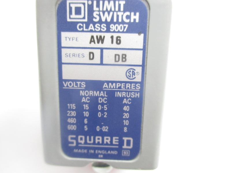 SQUARE D 9007AW16 SER. D 600V NSNP