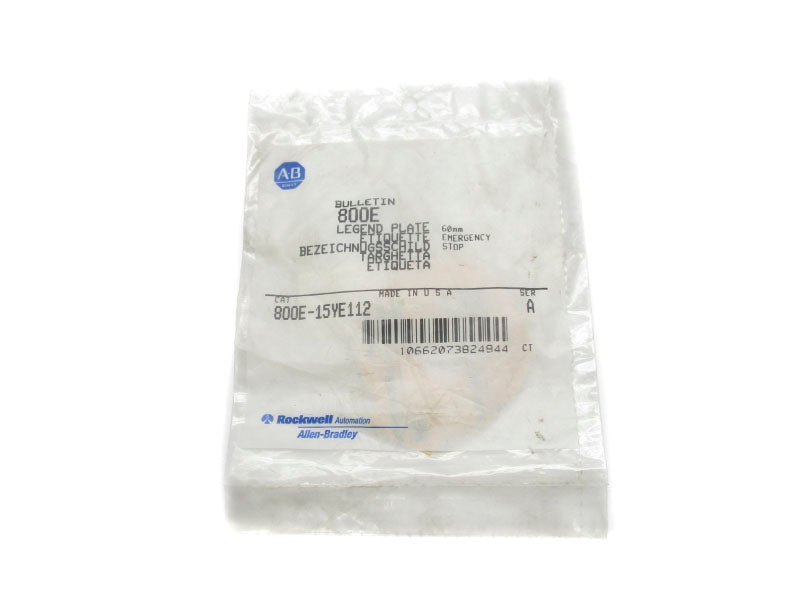 ALLEN BRADLEY 800E-15YE112 SER. A NSMP