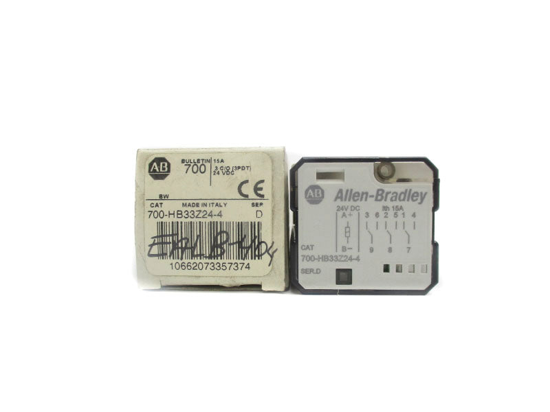 ALLEN BRADLEY 700-HB33Z24-4 SER. D 24VDC 15A (WH) NSMP