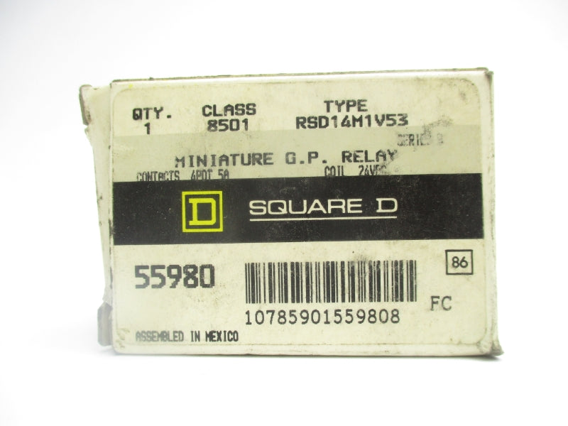 SQUARE D 8501RSD14M1V53 SER. B 24VDC 5 A NSMP