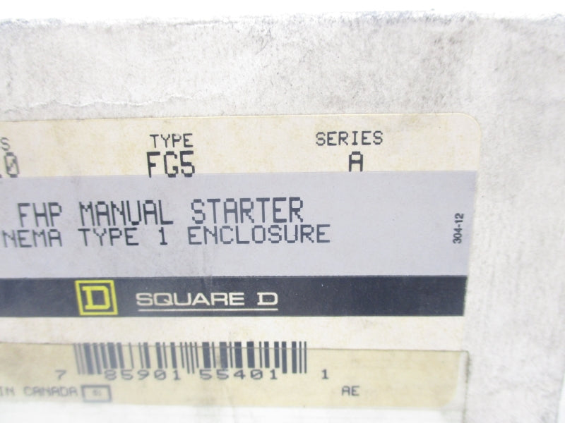 SQUARE D 2510FG5 SER. A NSMP